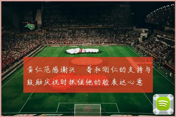 黄仁范感谢兴慜哥和刚仁的支持与鼓励庆祝时抓住他的脸表达心意